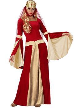 Disfraz de Dama Medieval Red mujer