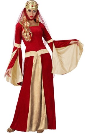 Disfraz de Dama Medieval Red mujer