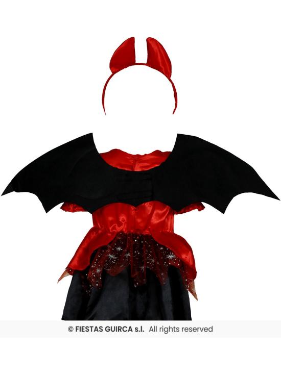 Disfraz de diabla roja para bebé