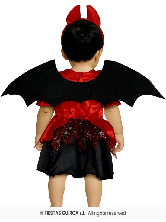 Disfraz de diabla roja para bebé