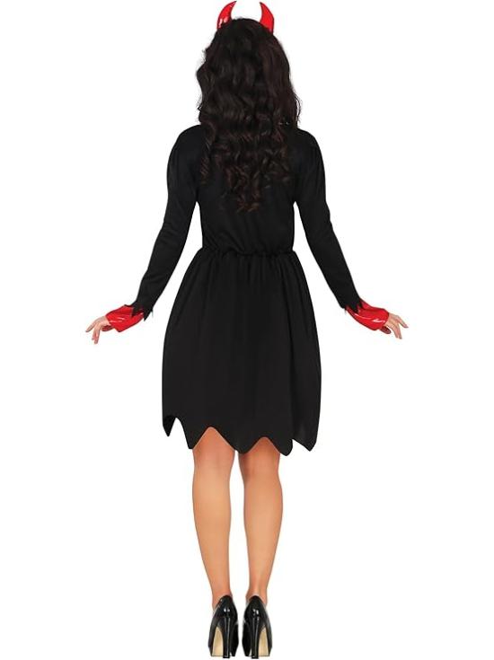 Disfraz de Diablesa para Mujer - Incluye Diadema y Vestido