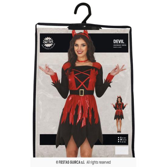 Disfraz de Diablesa para Mujer - Incluye Diadema y Vestido