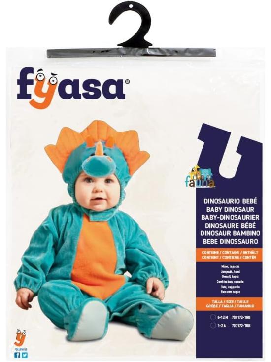 Disfraz de Dinosaurio para Bebé 1-2 años - Incluye Mono y Capucha