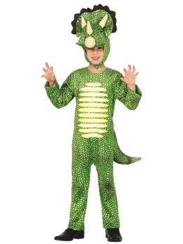 Disfraz de Dinosaurio Triceraptos para niño