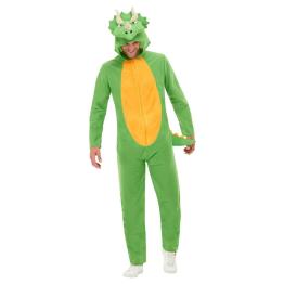 Disfraz de Dinosaurio Verde talla adulto