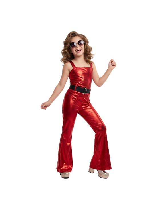 Disfraz de disco show-girl para niña infantil años 70