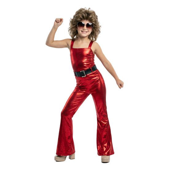 Disfraz de disco show-girl para niña infantil años 70