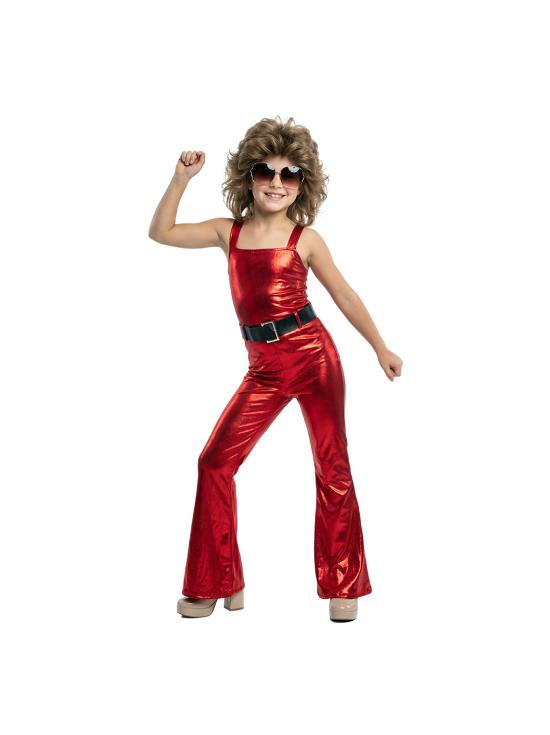 Disfraz de disco show-girl para niña infantil años 70