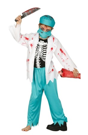 Disfraz de doctor zombie para niño