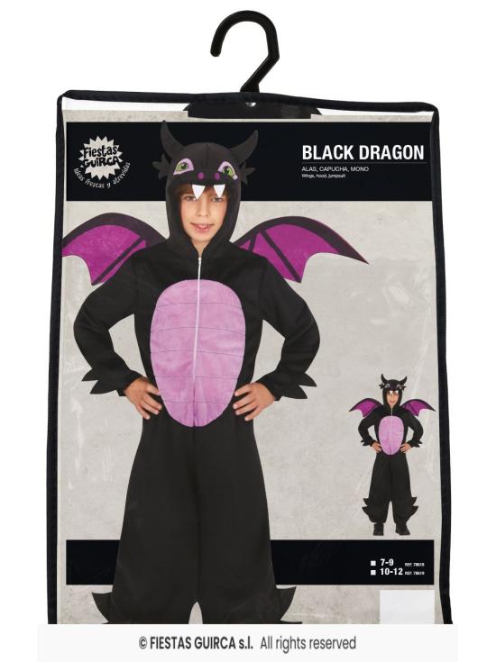 Disfraz de Dragón Negro Infantil