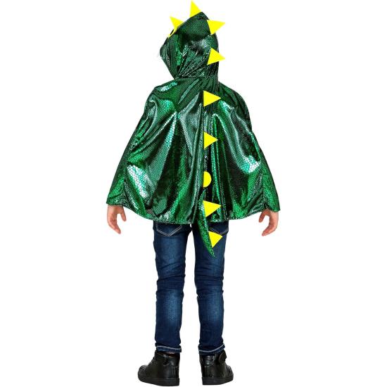 Disfraz de dragón que escupe fuego para niños, capa con capucha