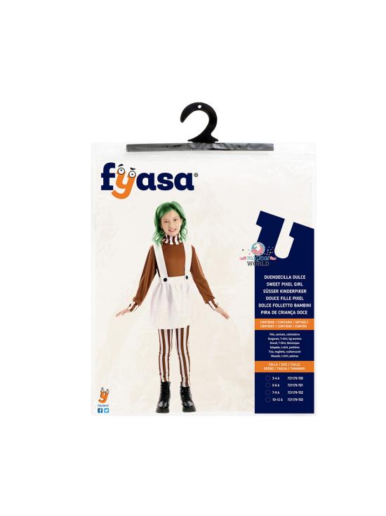 Disfraz de Duendecilla Dulce Infantil oompa loompa de Willy Wonka