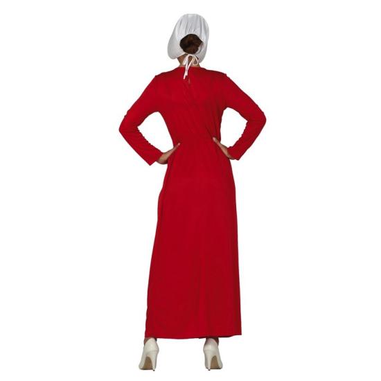 Disfraz de El Cuento de la Criada con tocado para mujer