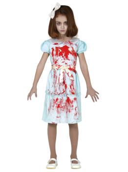 Disfraz de El Resplandor para Niña – Vestido Ensangrentado de Terror Infantil
