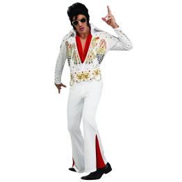 Disfraz de el Rey del Rock Elvis Deluxe para hombre