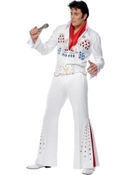 Disfraz de el Rey del Rock Elvis Deluxe para hombre