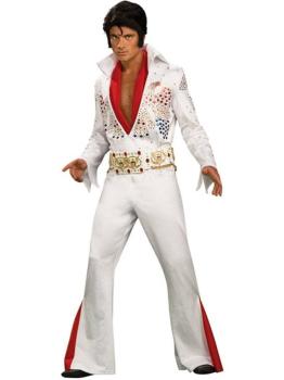 Disfraz de el Rey del Rock Elvis Lujo para hombre