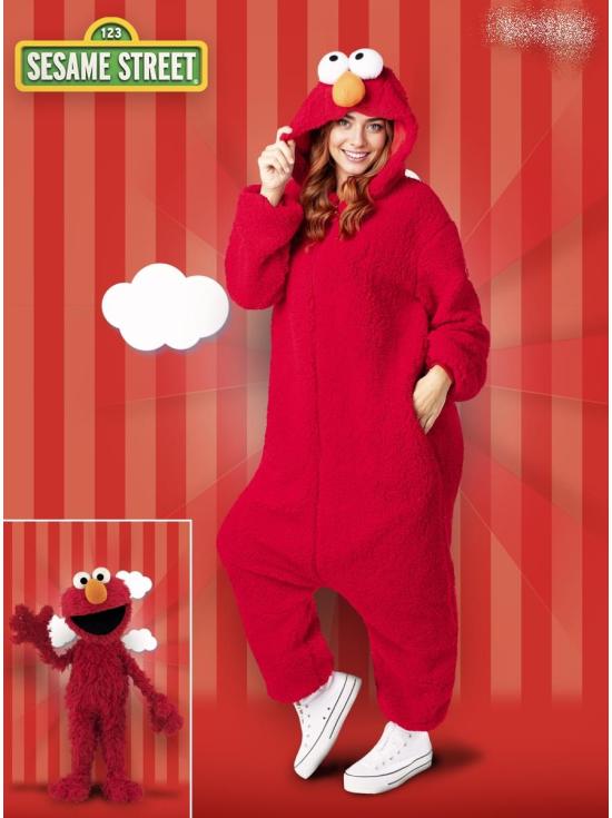 Disfraz de Elmo para adulto - Barrio Sésamo