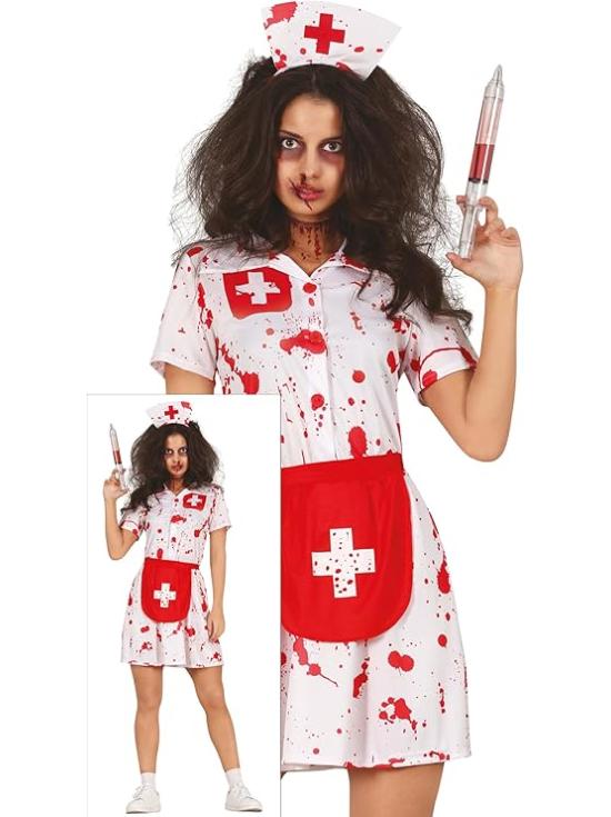 Disfraz de enfermera caminante zombie