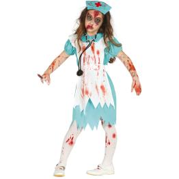 Disfraz de Enfermera Zombie niña