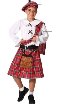 Disfraz de Escoces para niños