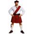 Disfraz Escocés Adulto Completo con Kilt y Gorro