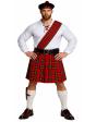 Disfraz Escocés Adulto Completo con Kilt y Gorro