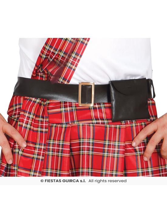 Disfraz Escocés Adulto Completo con Kilt y Gorro