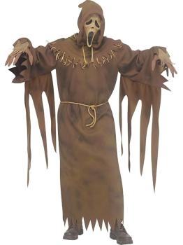 Disfraz de espantapájaros Ghost Face para adulto