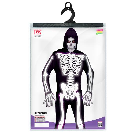 Disfraz de Esqueleto con Capucha para Adulto – Clásico de Halloween Disfraz de Esqueleto con Capucha para Adulto – Clásico de Halloween