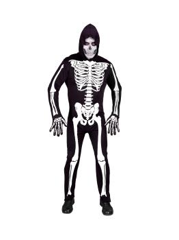 Disfraz de Esqueleto con Capucha para Adulto – Clásico de Halloween