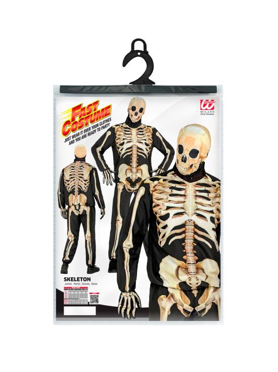 Disfraz de Esqueleto "Fast Costume" – Adulto