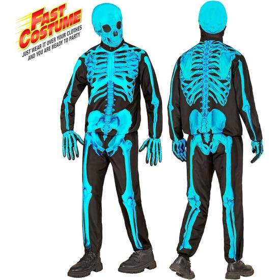 Disfraz de Esqueleto Fluorescente para Niños FAST COSTUME