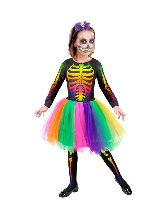 Disfraz de Esqueleto Multicolor niñas