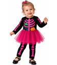 Disfraz de Esqueleto Rosa para Bebé Niña con Tutú – Halloween