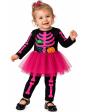 Disfraz de Esqueleto Rosa para Bebé Niña con Tutú – Halloween