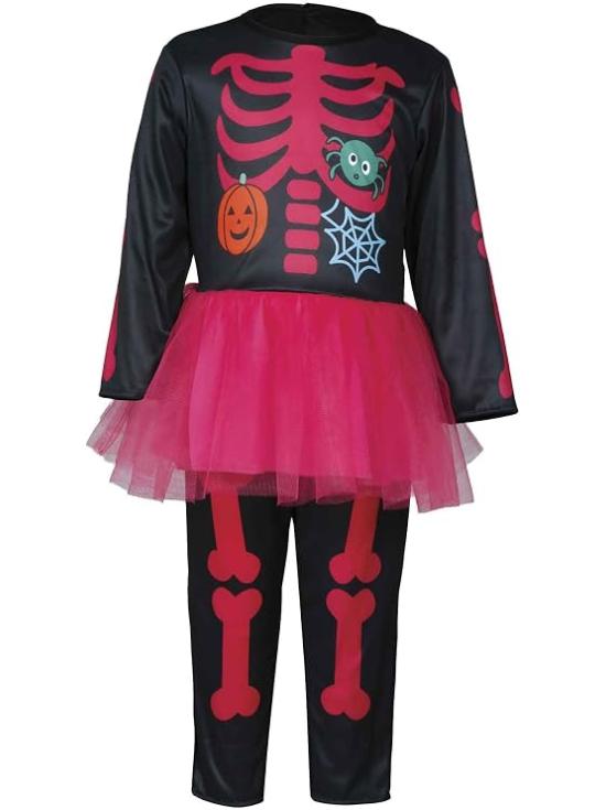 Disfraz de Esqueleto Rosa para Bebé Niña con Tutú – Halloween