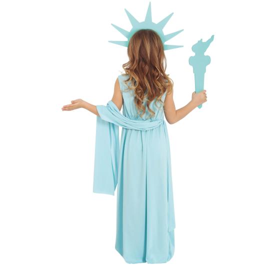 Disfraz de Estatua de la Libertad para Niña – Traje Infantil de Monumento Histórico Disfraz de Estatua de la Libertad para Niña – Traje Infantil de Monumento Histórico