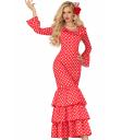 Disfraz de flamenca roja mujer
