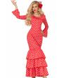 Disfraz de flamenca roja mujer