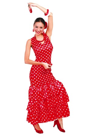 Disfraz de Flamenca Roja para mujer