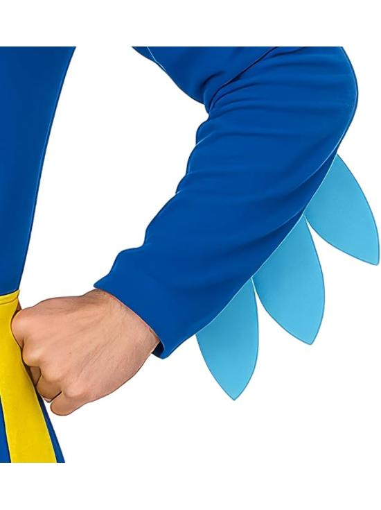 Disfraz de Gallo Azul para Hombre adulto – Capucha, Cinturón y Mono
