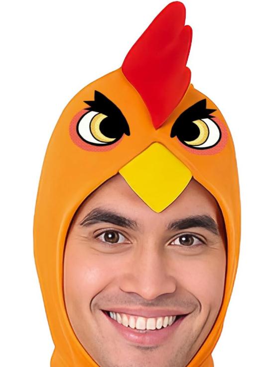Disfraz de Gallo Azul para Hombre adulto – Capucha, Cinturón y Mono
