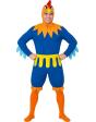 Disfraz de Gallo Azul para Hombre adulto – Capucha, Cinturón y Mono