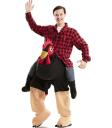 Disfraz de Gallo Exhibicionista a hombros para adulto