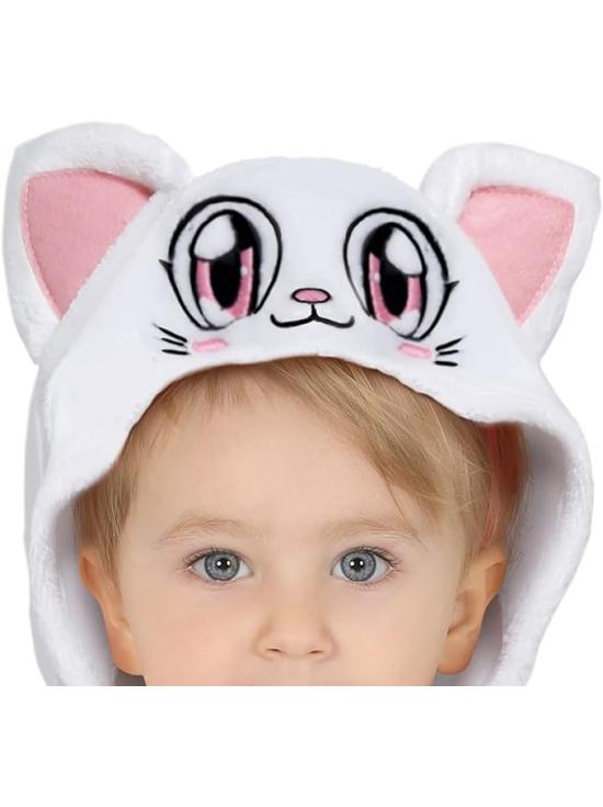 Disfraz de Gatito Rosa - Mono Rosa con Capucha Gato y Tutu para Bebé **
