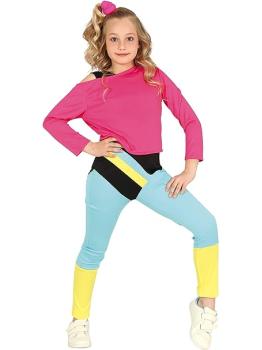 Disfraz de Gimnasta Años 90 Niña **