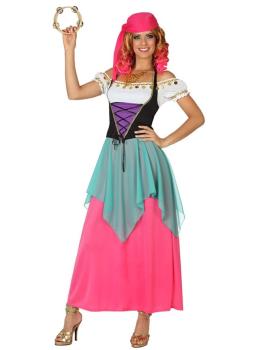 Disfraz de Gitana o Zíngara en talla adulta.