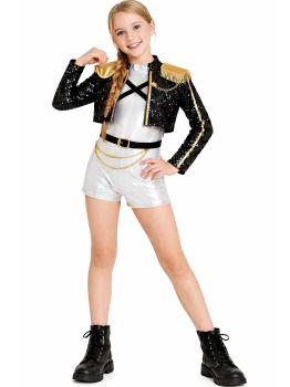 Disfraz de Guerrera K-Pop Huntrix para Niña