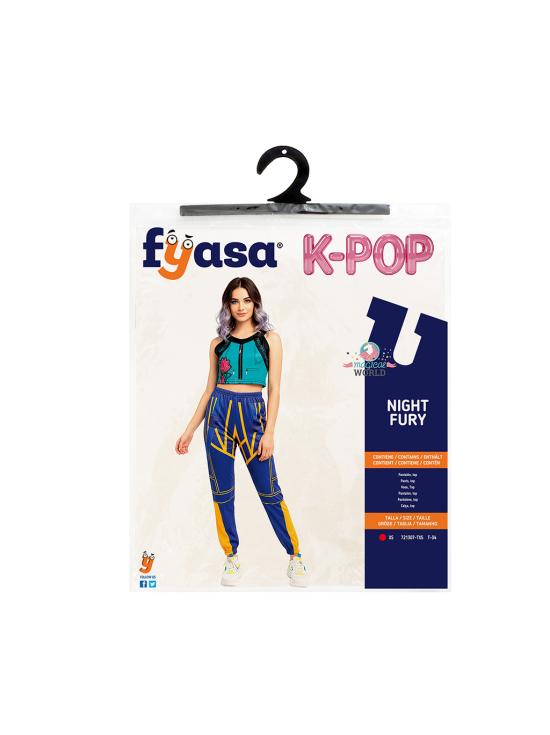 Disfraz de Guerrera K-Pop Zoey Huntrix para niña